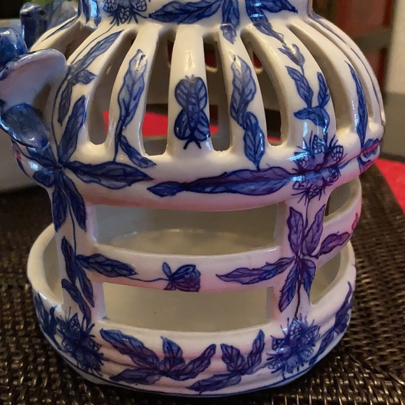 Vintage Porcelain Birdcage - Picture 7 of 13